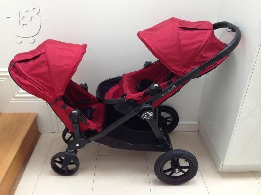 PoulaTo: Baby Stroller Travel System With Bassinet White(blue) Pushchair