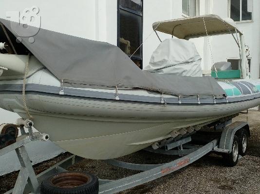 PoulaTo: STINGER 6.85 MERCURY 200HP OPTI treyler 