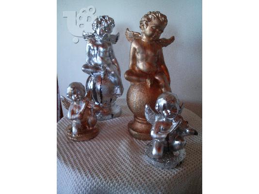 HAND MADE CANDLE- HOLDERS- ANGELS-MADONNAS& DECOR ITEMS-BY NIKOS TSOKOS.