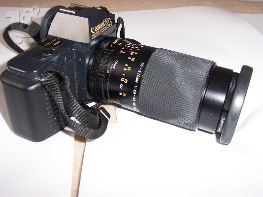 CANON T 50 SLR ΑΝΑΛΟΓΙΚΗ ΦΩΤΟΓΡΑΦΙΚΗ ΜΗΧΑΝΗ ΜΕ ΔΥΟ ΦΑΚΟΥΣ ΚΑΙ ΦΛΑΣ...