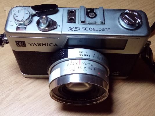 Πωλείται συλλεκτική αυθεντική μηχανή YASHICA ELECTRO 35GX κ αυθεντική θήκη. Πληρως λειτουρ...