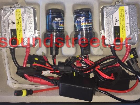 PoulaTo: Kit Xenon HID Silver Slim Ψηφιακά αλουμινίου H11 6000K