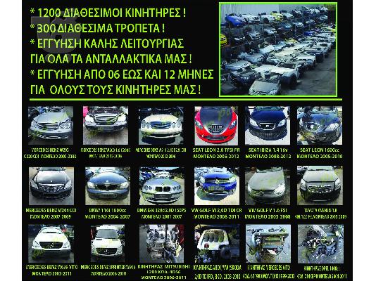 ΔΥΝΑΜΟ VW TOUAREG , KΩΔ.ΑΝΤ. 059903023 ,ΚΩΔ.ΚΙΝ BKS , ΜΟΝΤΕΛΟ 2005-2008...