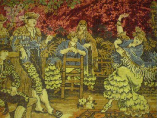 PoulaTo: ISPANIKI TAPISERI APO DIASIMO ZOGRAFO   του 1880, διαστασης 1,80 χ 150 κιν 6978374494