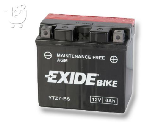 PoulaTo: Μπαταρία moto Exide ΕTZ7-BS 6AH