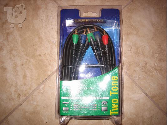 PoulaTo: Καλωδιο 3 μετρα Component cable 24k gold plated home cinema 3mt καλώδιο 3 μέτρα